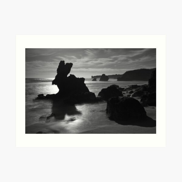 Rabbit Rock (Bunny Rock) - Montforts beach. Art Print