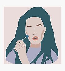 Halsey - Unofficial Fanart - Long Blue Photographic Print