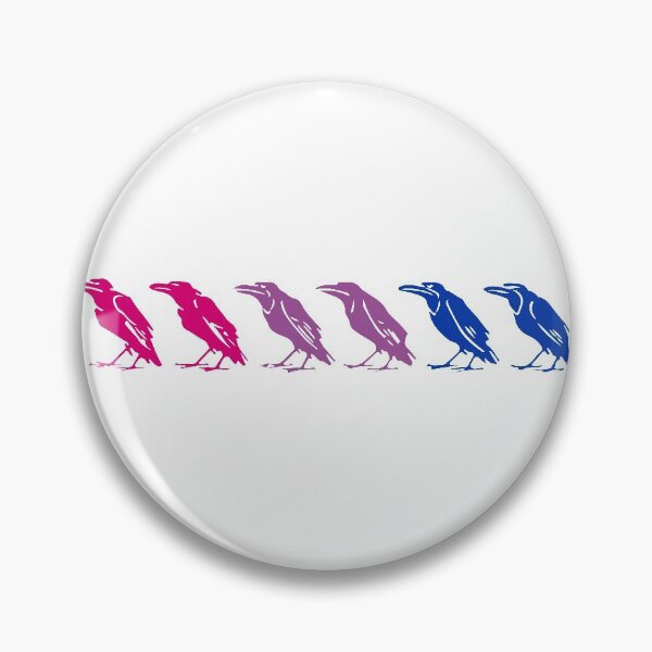 Item preview, The Raven Bisexual Pride Flag | Corvid Friends designed and sold by llevine2934.