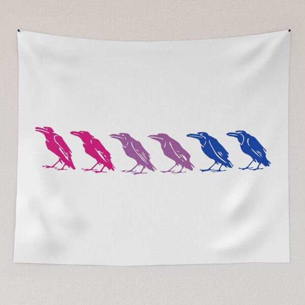 Item preview, La bandera del orgullo bisexual del cuervo | Amigos córvidos designed and sold by llevine2934.