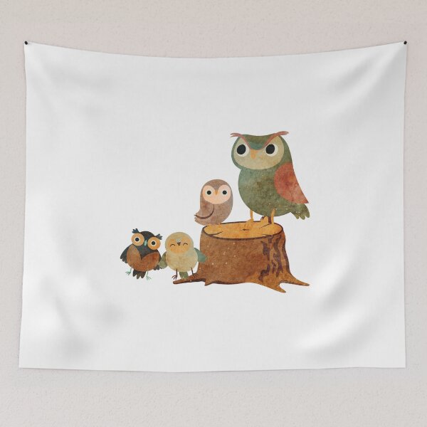 Item preview, Cute Watercolor Owls designed and sold by PinkPerfect.