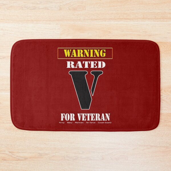 Item preview, Warning Rated V for Veteran designed and sold by Buckwhite.