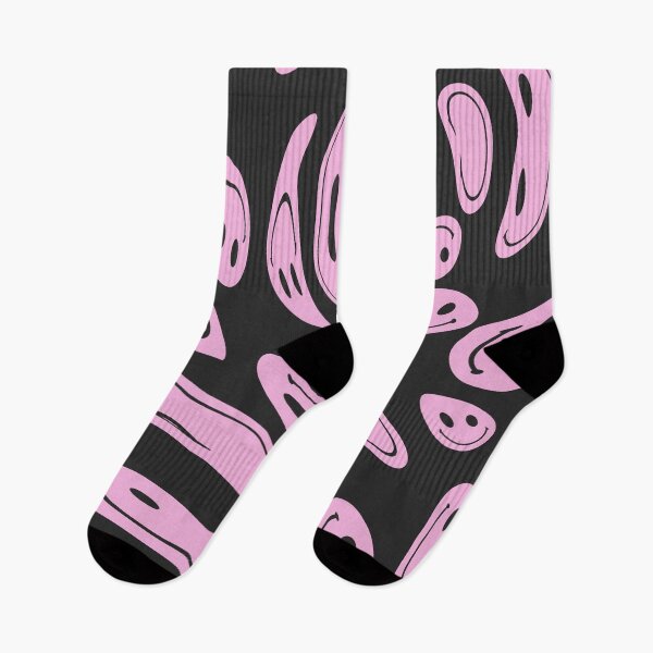 Item preview, Pink Retro Liquid Swirl Smile Face designed and sold by ind3finite.