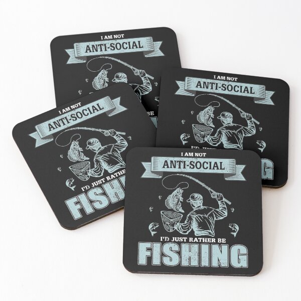 Item preview, I Am Not Antisocial I'd Just Rather Be Fishing  designed and sold by Zurickdesigns.