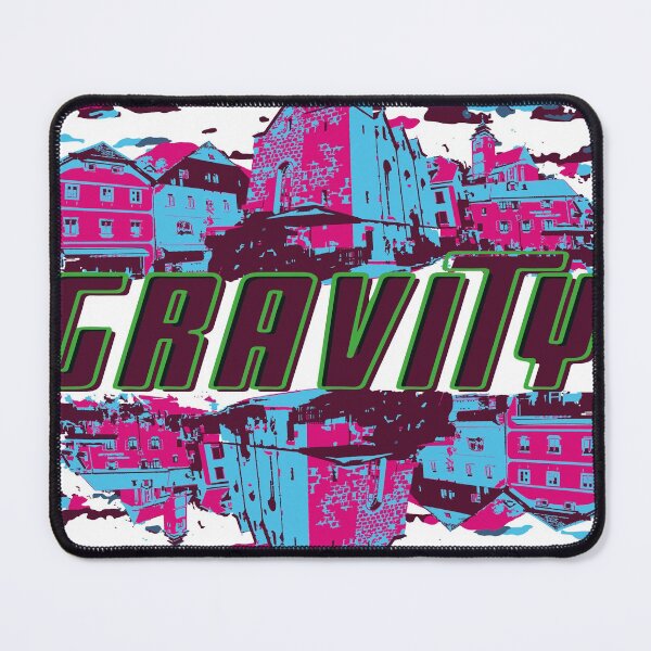 Item preview, The pink and blue city in Graviton. designed and sold by chicandcomfy333.