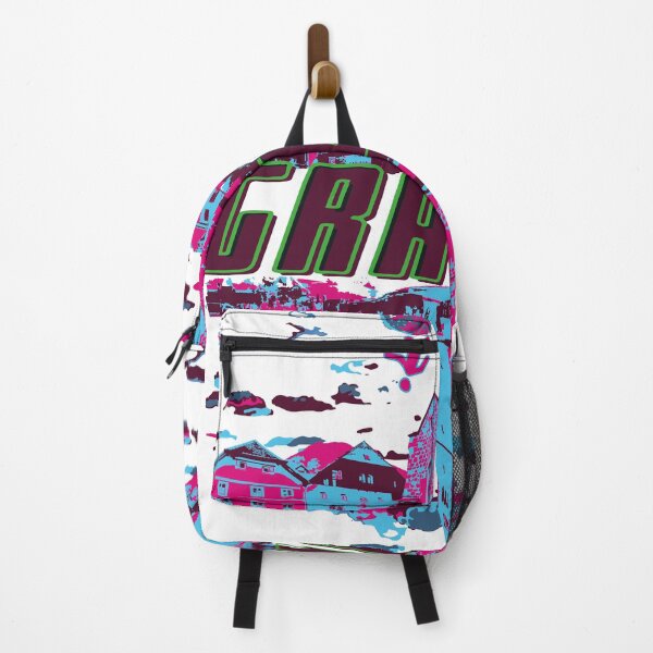 Item preview, The pink and blue city in Graviton. designed and sold by chicandcomfy333.