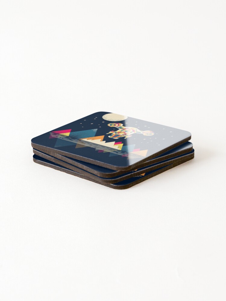 Thumbnail 4 of 5, Coasters (Set of 4), Abstract Razor designed and sold by therocketman.