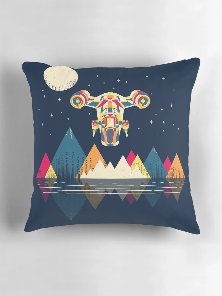 Thumbnail 3 of 4, Pillow, Abstract Razor designed and sold by therocketman.