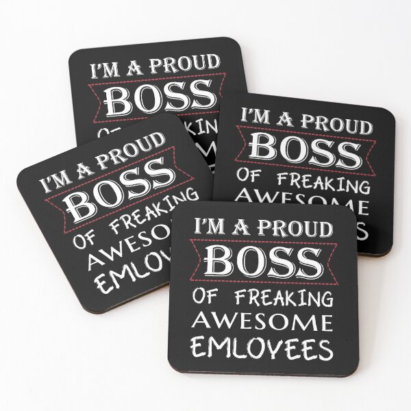 Item preview, I am a proud boss of freaking awesome employees - Best boss ever - Bosses day designed and sold by Alice-Elgawi.