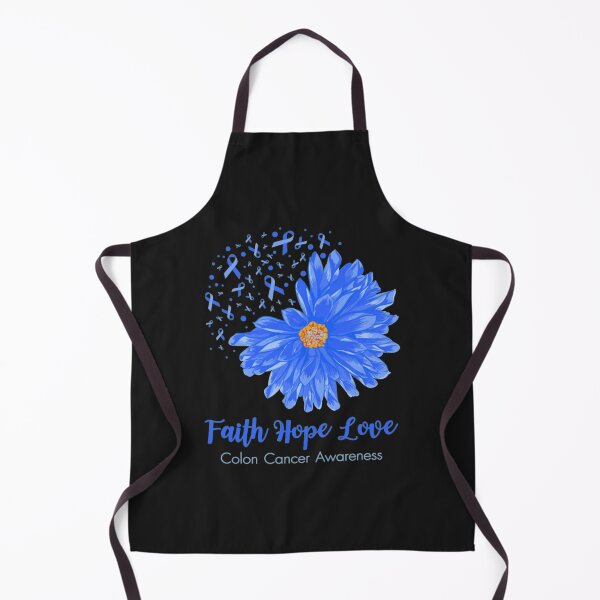 Item preview, Faith Hope Love Colon Cancer Flower blue designed and sold by StarcyWol.