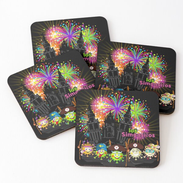 Item preview, The Simonsitos enjoying the fireworks in the Cathedral of Santiago de Compostela designed and sold by simonsitos.