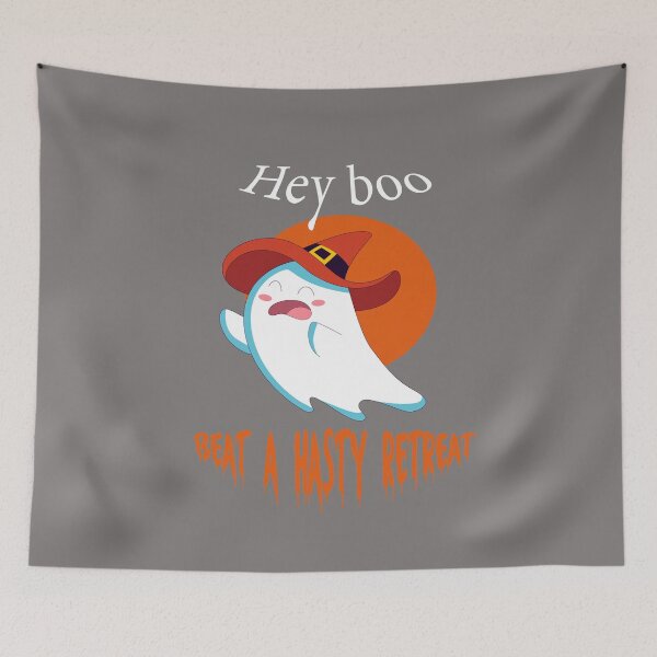 Item preview,   hey boo halloween ,Ghost Of Disapproval, cutes fanny family gift idea for mom ,dad et siblings slim fit t-shirt   designed and sold by darishoping.
