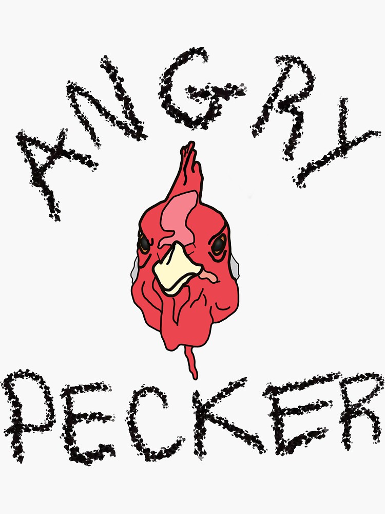 Thumbnail 3 of 3, Sticker, That little pesky pecker designed and sold by Patrickneeds.