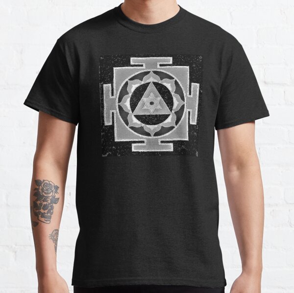 SUCCESS MANDALA (Black&White Yantra) - Mandala Art Design - scroll down Classic T-Shirt