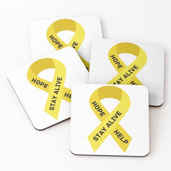 Item preview, "Stay Alive" Suicide Prevention Awareness Yellow Ribbon designed and sold by CFFInsiders.