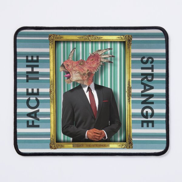 Item preview, Styracosaurus Man in Vintage Frame designed and sold by FaceTheStrange.