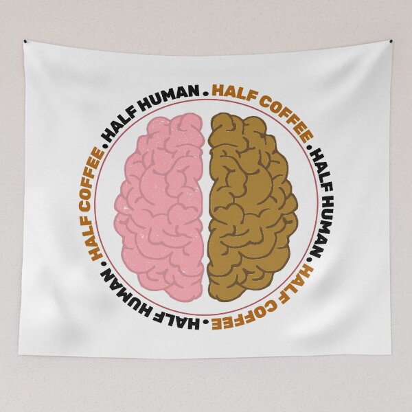 Item preview, Half Human Half Coffee designed and sold by YOYOCollection.
