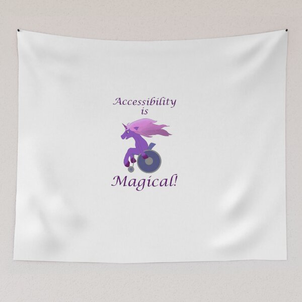 Item preview, Accessibility is magical disabled unicorn designed and sold by KyttsyKrafts.