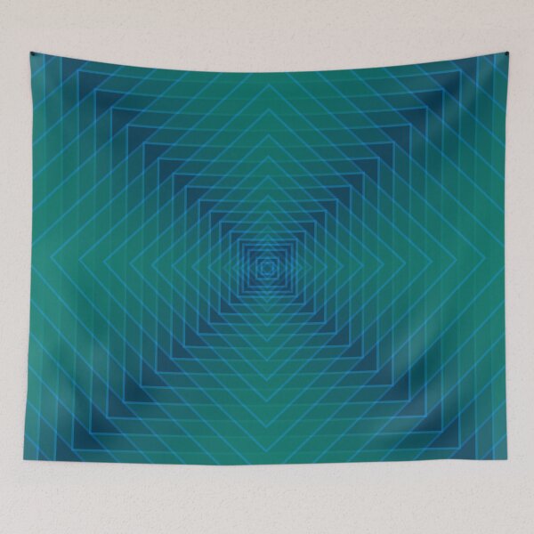 Item preview, Translucent Box within a Box in Blue and Green with Blue Frame designed and sold by Neil Feigeles.