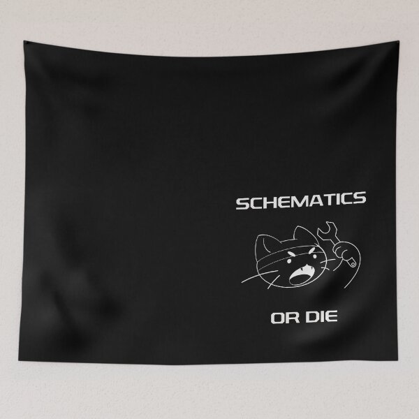 Item preview, Schematics or Die Cat - White designed and sold by Hawise.