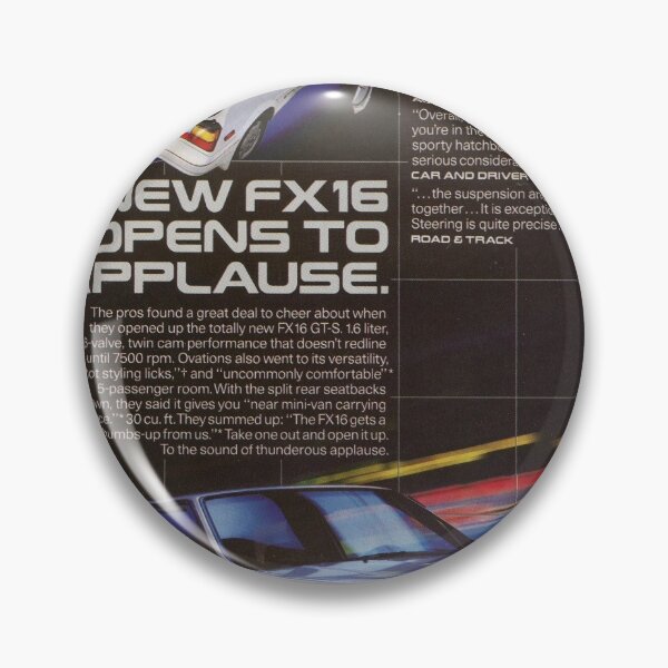 Item preview, Toyota FX-16 Opens To Applause Vintage Advertisement Initial D Style Graphic designed and sold by Daddyo's  Hidden Back Patio.