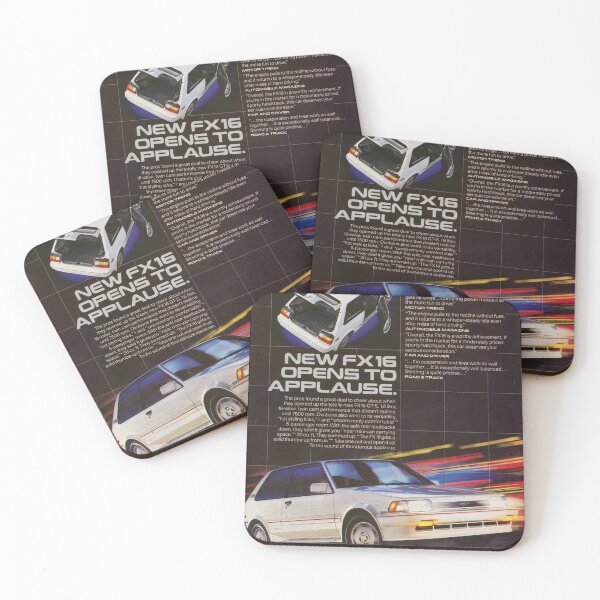 Item preview, Toyota FX-16 Opens To Applause Vintage Advertisement Initial D Style Graphic designed and sold by Daddyo's  Hidden Back Patio.
