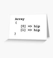 Hip Hip Hooray Programming Array Greeting Card