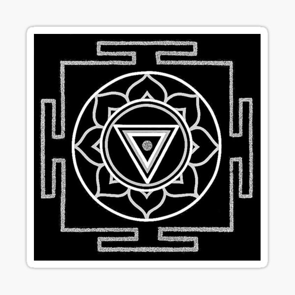 LIBERATION MANDALA | Mandala Art~Design (Black and White) Sticker