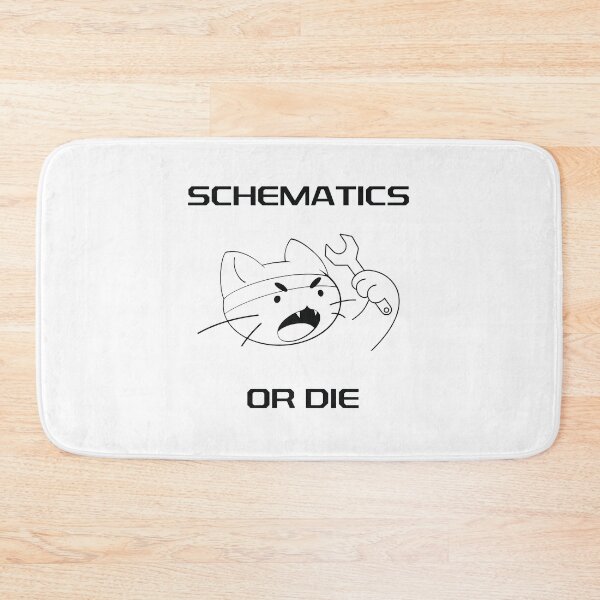 Item preview, Schematics or Die Cat - Black designed and sold by Hawise.