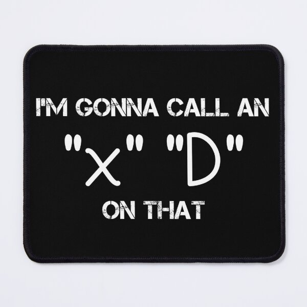 Funny xD Emoticon T-Shirt Gamer Meme Emoji xD Gaming Memes Mouse Pad