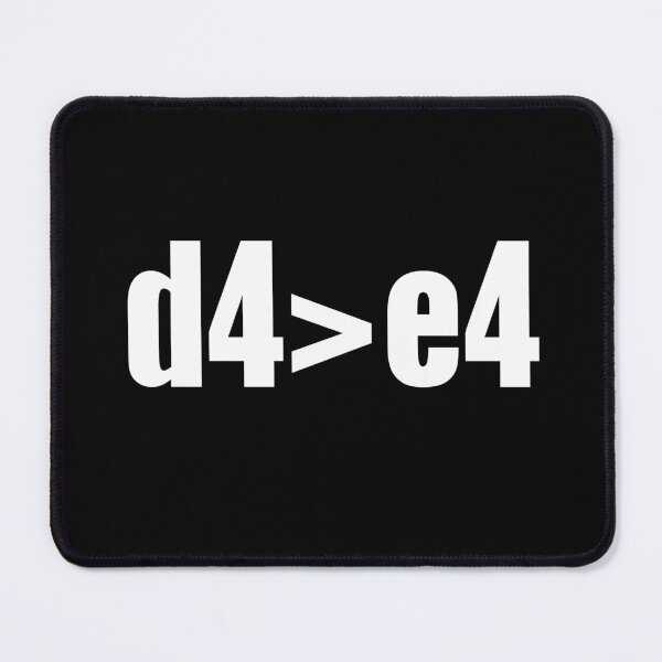 Item preview, Funny Chess Opening D4 > E4 Queens Pawn Player designed and sold by Creekman Designs.