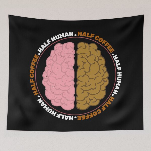 Item preview, Half Human Half Coffee designed and sold by YOYOCollection.
