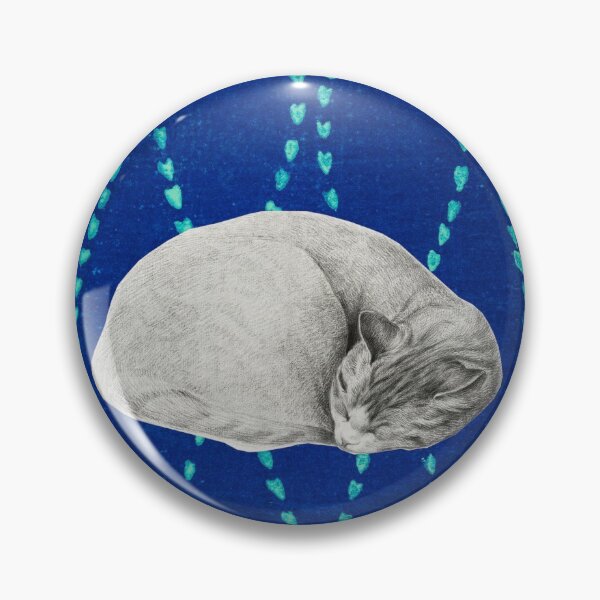 Item preview, Cat Sleeping on a Shima Shima Rug designed and sold by MitchON.