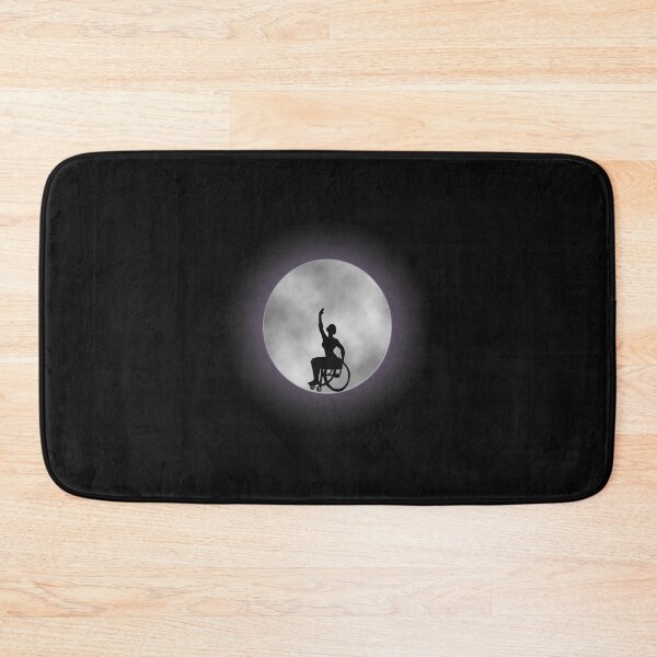 Item preview, Disabled wheelchair user ballerina dancing before a full moon designed and sold by KyttsyKrafts.