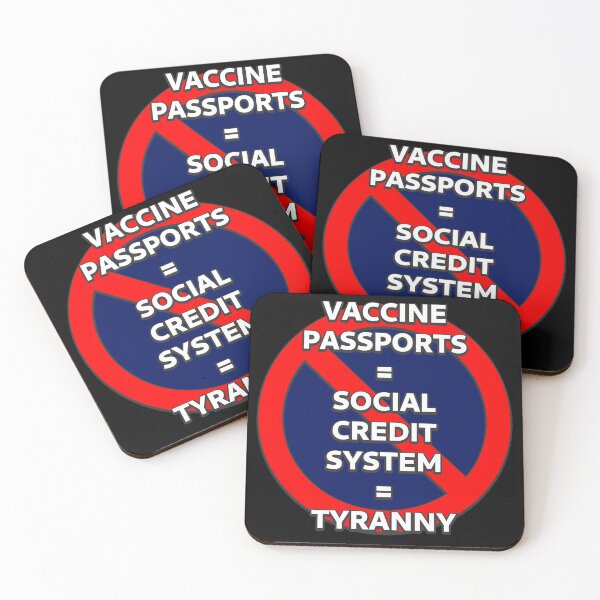 Item preview, Vaccine Passports = Social Credit System = Tyranny designed and sold by SolarCross.