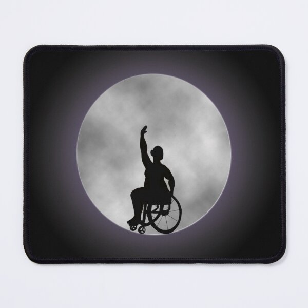 Item preview, Plus size disabled wheelchair user ballerina dancing before a full moon designed and sold by KyttsyKrafts.