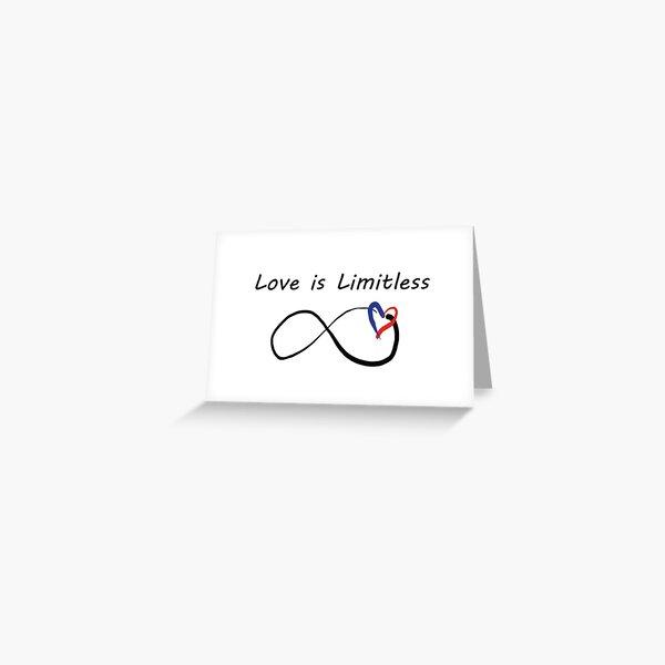 Love is Limitless polyamory heart Greeting Card