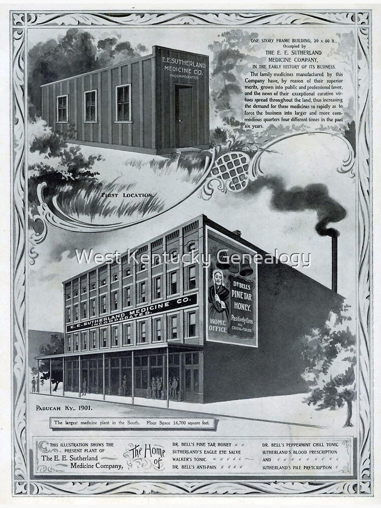 "Dr.Bells Pine Tar Honey. Positively Cures all Coughs & Colds" Canvas