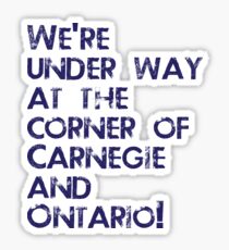 Carnegie and Ontario Sticker