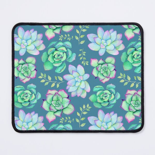 Item preview, Bright Watercolor Succulent Pattern designed and sold by JenniferCharlee.