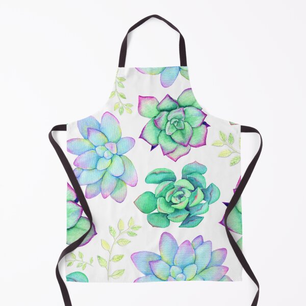 Item preview, Bright Watercolor Succulent Pattern designed and sold by JenniferCharlee.