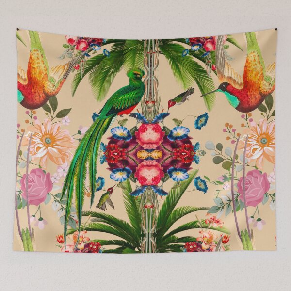 Item preview, Tropical,vintage,exotic,summer,birds,flowers,baroque  designed and sold by MariaMarinova.