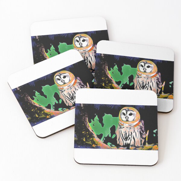 Item preview, Cute owl oil paint  designed and sold by Coffeemerc117.