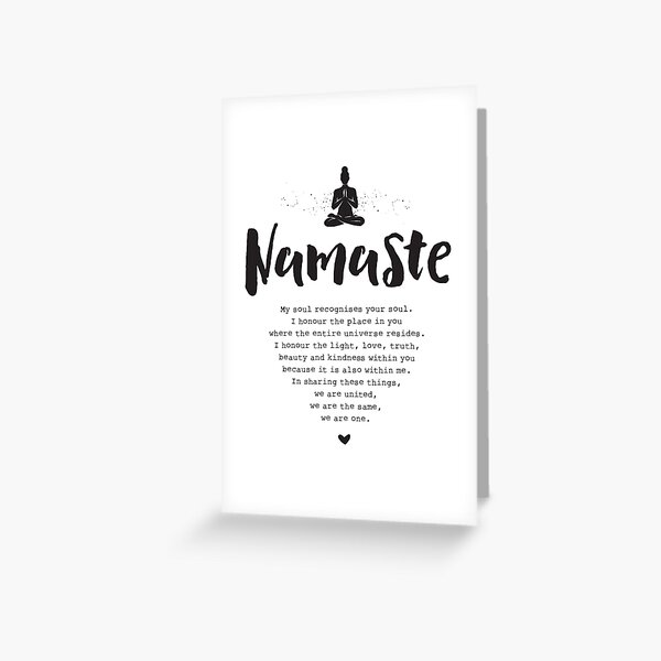 Item preview, Namaste – and the meaning of, Yoga Quote, Black Print designed and sold by KimiBloom.