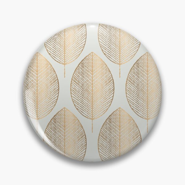 Item preview, Golden Leaves On Spatial White Color Elegant Geometric Pattern designed and sold by Vic Torys ☆.