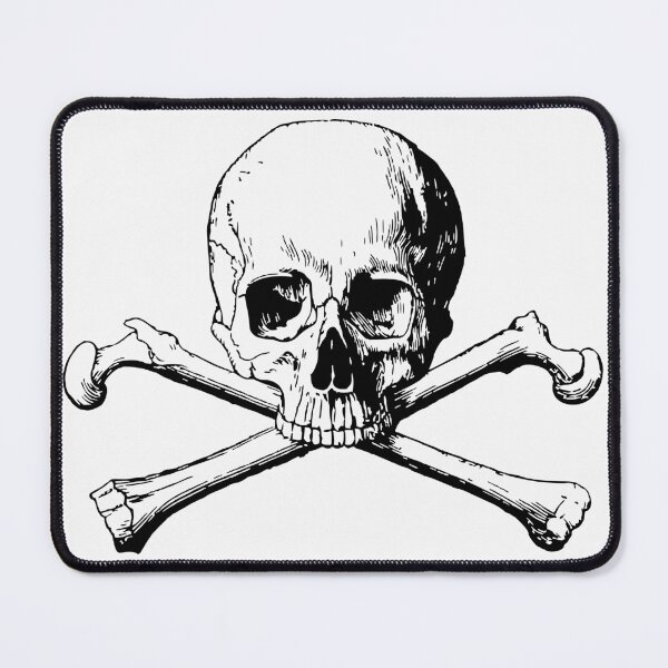Item preview, Skull - Crossbones - on White designed and sold by simpleones.