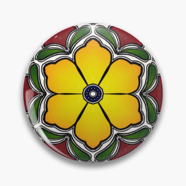 Item preview, Spanish Tile Hex Floral designed and sold by GeekGirlAmanda.