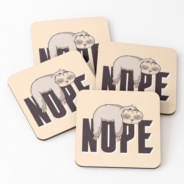 Item preview, Lazy Sleepy Sloth NOPE Nap designed and sold by MadMando.