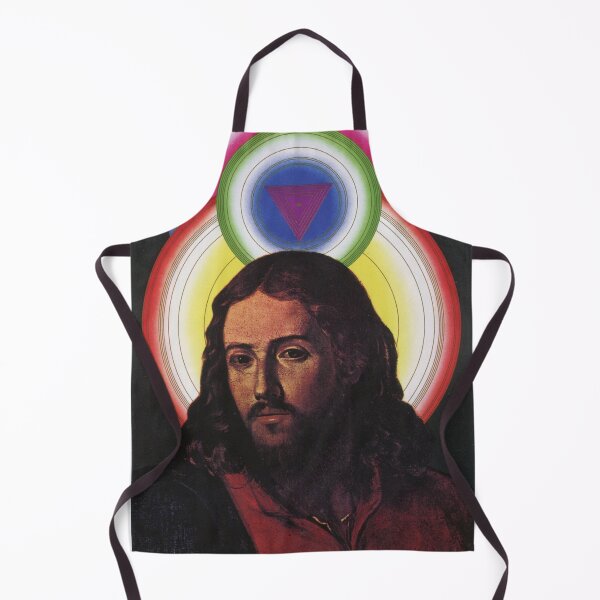 Item preview, Jesus Christ Portrait by Tadanori Yokoo designed and sold by Daddyo's  Hidden Back Patio.