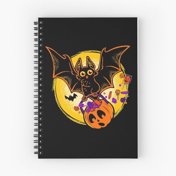 Item preview, Cute Halloween Blep Bat with Pumpkin Pail designed and sold by ctkrstudio.